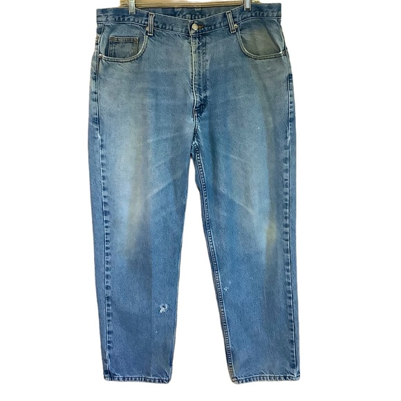 Members Mark Mens Blue Straight Leg Jeans 38x30 - Picture 1 of 9